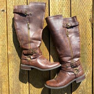 G by Guess WIDE CALF Knee High Riding Boots